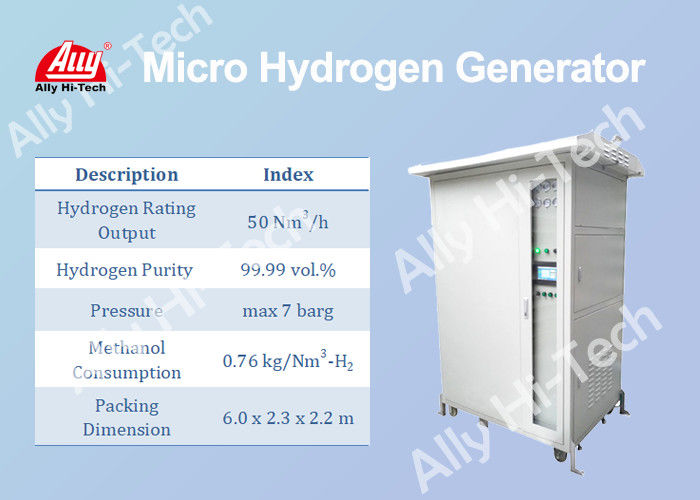 Compact Micro Hydrogen Generator By Methanol Reforming 50 Nm3/H Rating Output