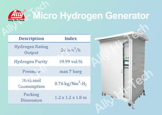 20 Nm3/Hのマイクロ ハイドロ発電機、耐久の産業水素の発電機